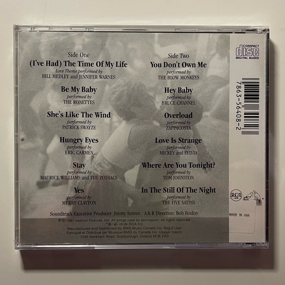 💽4/$20💽 Dirty Dancing - Original Soundtrack CD - Picture 4 of 4